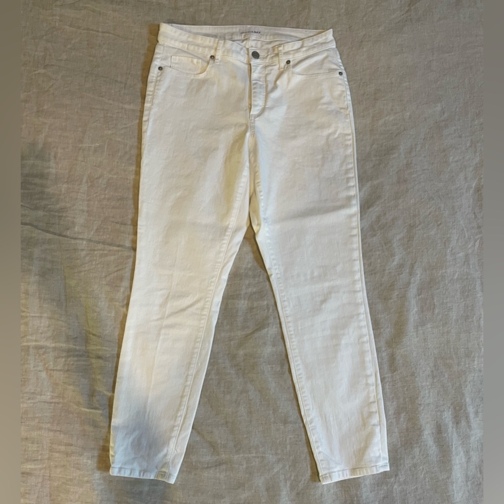 NWOT Loft White Skinny Jeans